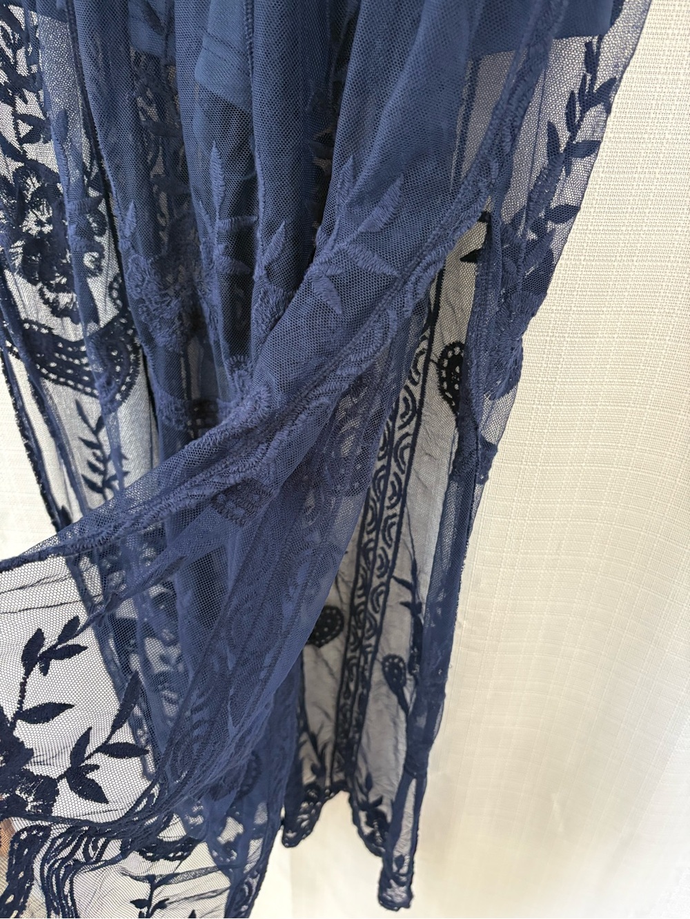 Women's Deep V-Neck Lace Romper Short Sleeve Long Dress - Picture 7 of 9